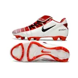 Nike Air Zoom Total 90 III White and Red Firm Ground FG Football Boot