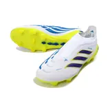 Adidas Predator 26 Elite Laceless White and Yellow Firm Ground FG Football Boot