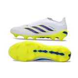 Adidas Predator 26 Elite Laceless White and Yellow Firm Ground FG Football Boot