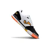 Joma Top Flex Rebound White Black and Orange Indoor IC Football Boot
