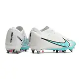 Nike Zoom Mercurial Vapor 15 Elite White Light Blue and Pink Mixed Studs SG Football Boot