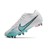 Nike Zoom Mercurial Vapor 15 Elite White Light Blue and Pink Mixed Studs SG Football Boot