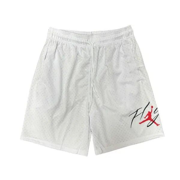 Jordan White Black and Red Shorts