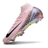 Nike Air Zoom Mercurial Superfly 10 Elite Light Pink Firm Ground FG Football Boot - Pink Leopard