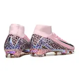 Nike Air Zoom Mercurial Superfly 10 Elite Light Pink Firm Ground FG Football Boot - Pink Leopard