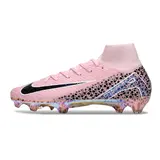 Nike Air Zoom Mercurial Superfly 10 Elite Light Pink Firm Ground FG Football Boot - Pink Leopard
