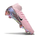 Nike Air Zoom Mercurial Superfly 10 Elite Light Pink Firm Ground FG Football Boot - Pink Leopard