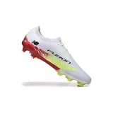 New Balance Furon Team V8 White and Red Firm Ground FG Football Boot
