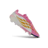 Adidas Predator 26 Elite Pink, White and Golden Firm Ground FG Football Boot