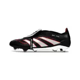 Adidas Predator 25 Elite Tongue Black Silver and Red Firm Ground FG Football Boot