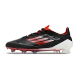 Adidas F50 Elite Black White and Red Firm Ground FG Football Boot