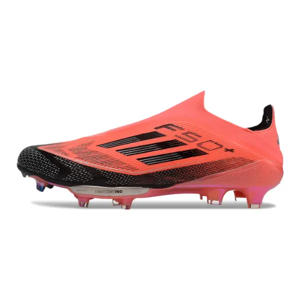 Adidas F50+ Elite Laceless Vivid Horizon Pack Firm Ground FG Football Boot - Black Toe Pink Plate