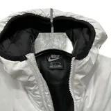 Nike White and Black Puffer Jacket