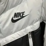Nike White and Black Puffer Jacket