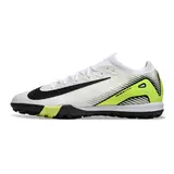 Nike Zoom Mercurial Vapor 16 Elite White and Light Green Turf TF Kids Football Boot
