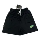Nike Black Shorts - Green Logo