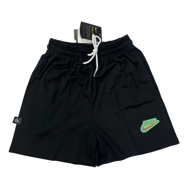 Nike Black Shorts - Green Logo