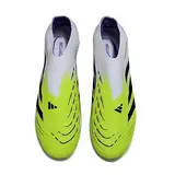 Adidas Predator 25 Elite Laceless White and Green Firm Ground FG Kids Football Boot