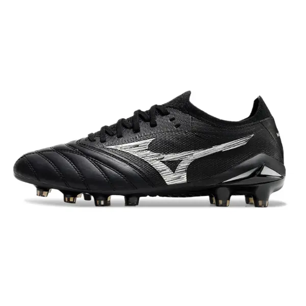 Mizuno Morelia Neo IV Elite Black and White Firm Ground FG Football Boot