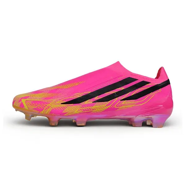 Adidas F50 Hyperfast Laceless Elite Pink Firm Ground FG Football Boot