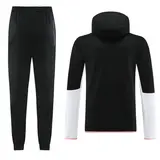 Nike Tech Fleece Black and White Cold Set Coat and Pants