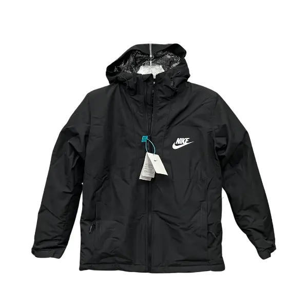 Nike Black Windbreaker Jacket - Hooded Shell