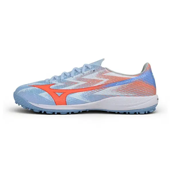 Mizuno Alpha III Elite White and Blue Turf TF Football Boot