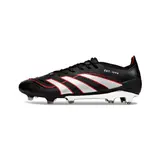 Adidas Predator 25 Elite Black Silver and Red Firm Ground FG Football Boot