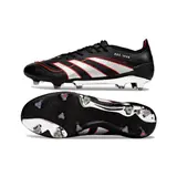 Adidas Predator 25 Elite Black Silver and Red Firm Ground FG Football Boot