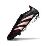 Adidas Predator 25 Elite Black Silver and Red Firm Ground FG Football Boot
