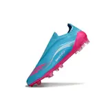Adidas F50 Elite Laceless Messi Blue and Pink Firm Ground FG Football Boot