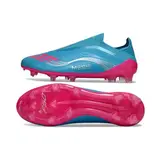 Adidas F50 Elite Laceless Messi Blue and Pink Firm Ground FG Football Boot