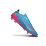 Adidas F50 Elite Laceless Messi Blue and Pink Firm Ground FG Football Boot