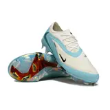 Nike Phantom 6 Elite White and Light Blue Firm Ground FG Kids Football Boot