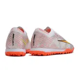 Nike Zoom Mercurial Vapor 15 Elite Silver and Orange Turf TF Football Boot