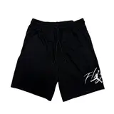 Jordan Black Shorts - Flight Script
