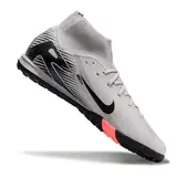 Nike Zoom Mercurial Superfly 10 Academy Grey and Black Turf TF Football Boot