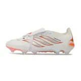 Adidas Predator 26 Elite Tongue White and Orange Firm Ground FG Football Boot - White/Copper