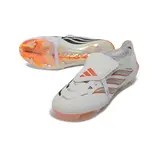 Adidas Predator 26 Elite Tongue White and Orange Firm Ground FG Football Boot - White/Copper