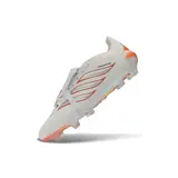 Adidas Predator 26 Elite Tongue White and Orange Firm Ground FG Football Boot - White/Copper