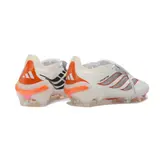 Adidas Predator 26 Elite Tongue White and Orange Firm Ground FG Football Boot - White/Copper