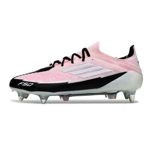 Adidas F50 Primeknit Elite Light Pink and Black Mixed Studs SG Football Boot