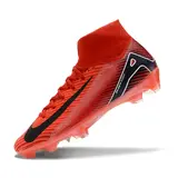 Nike Air Zoom Mercurial Superfly 10 Elite Red and Black Firm Ground FG Football Boot