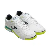Joma Top Flex Rebound White Green and Yellow Indoor IC Football Boot