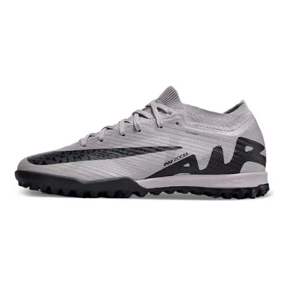 Nike Zoom Mercurial Vapor 15 Elite Gray Turf TF Kids Football Boot