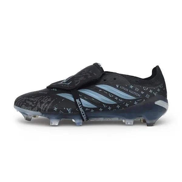 Adidas Predator 26 Tongue Elite Black and Blue Louis Vuitton Firm Ground FG Football Boot