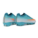 Nike Air Zoom Mercurial Vapor 17 Elite Light Blue and White Firm Ground FG Kids Football Boot