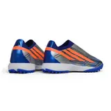 Adidas F50 Hyperfast Laceless Elite Gray, Blue and Orange Turf TF Football Boot