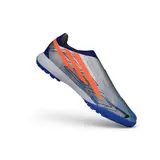 Adidas F50 Hyperfast Laceless Elite Gray, Blue and Orange Turf TF Football Boot