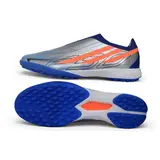 Adidas F50 Hyperfast Laceless Elite Gray, Blue and Orange Turf TF Football Boot